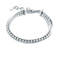 Bracciale Brand Donna Crystal in Acciaio Cristallo 14BR028W - 14BR028W